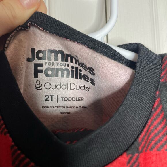 NEW Jammies for Families Cuddle Duds Cute Bear Holiday Pajamas Size 2T Unisex - Picture 3 of 4